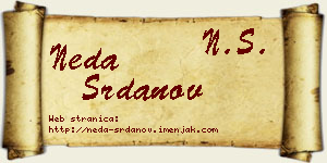 Neda Srdanov vizit kartica